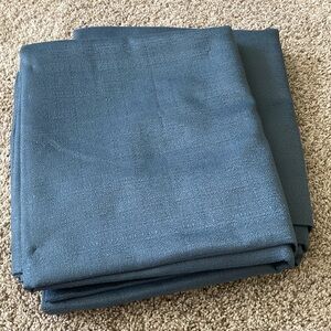 Blue Large Blackout Curtain set, two panels included